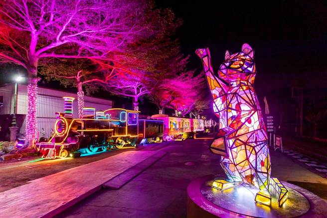 农历虎年将至，集集灯会就以石虎为主题。（集集镇公所提供／廖志晃南投传真）