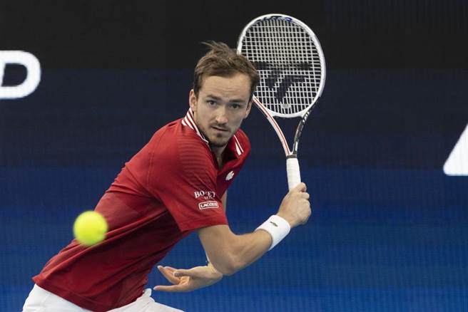 圖為世界排名第2的男網選手Daniil Medvedev。（美聯社資料照）
