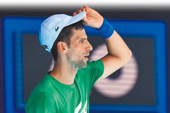 球王乔柯维奇明天能否打澳网，就看今天听证会的最后决定。（美联社）