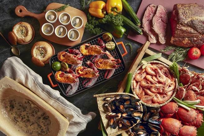 （台北喜来登「豪飨下午餐」美食住宿专案，房客可在十二厨享用下午餐吃到饱。图／台北喜来登）　