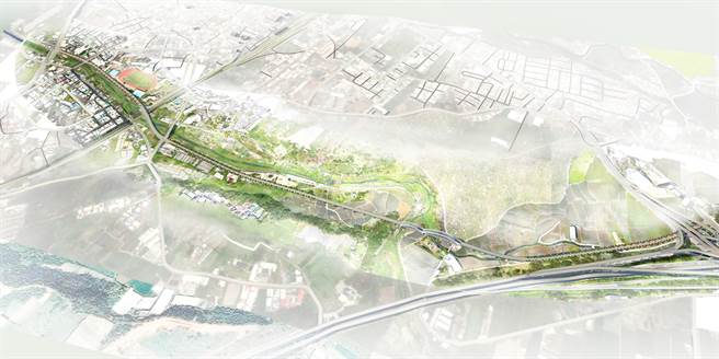 全長2.75公里、寬15公尺的聯外道路，預計2024年底完工。（台中市府提供）