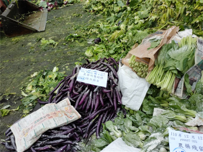 農藥檢驗不合格進行銷毀作業。（北市市場處提供／楊亞璇台北傳真）