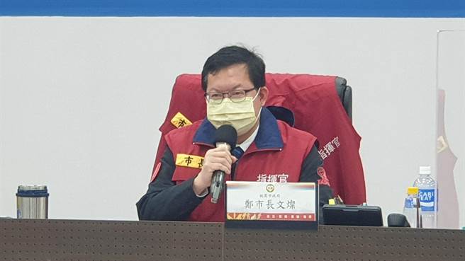 桃園市長鄭文燦也宣布仁寶即起停工7天，周三進行二採，目前仁寶採檢1595人有1人確診。(蔡依珍攝)