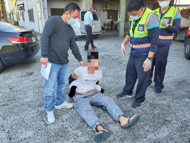 台中市警察局霧峰分局偵辦天道盟分會犯罪組織，16日於彰化大村逮補天道盟成員。（霧峰分局提供／黃國峰台中傳真）