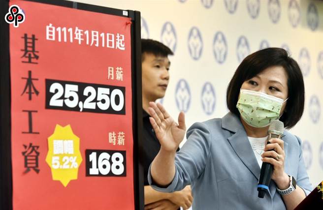 今年1月1日起基本工资月薪调整为2万5250元、时薪调整为168元。（报系资料照）