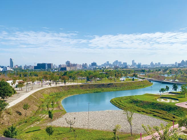 水湳中央公园特区，未来将成为台中新豪宅区段，与七期豪宅相抗衡！图／中市府提供