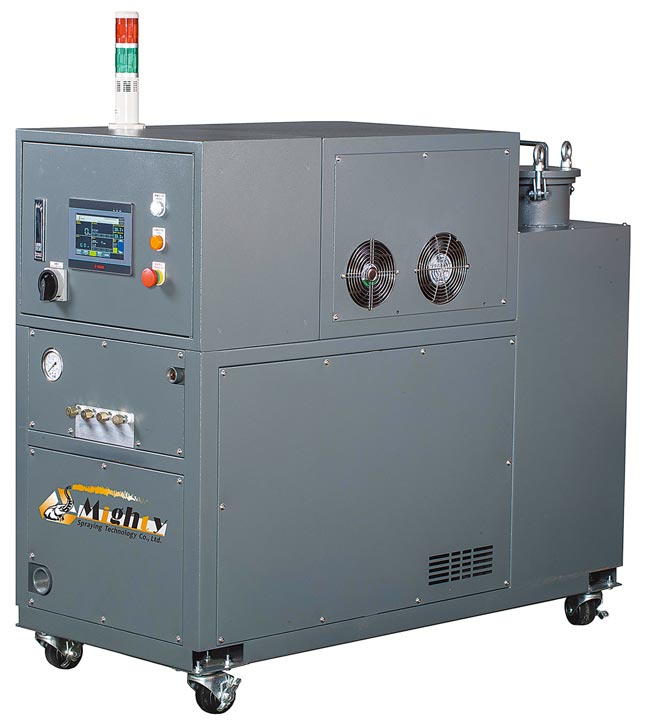 麦瑟塔推出高压中心冷却出水系统，搭配MPD柱塞式隔膜帮浦。图／业者提供