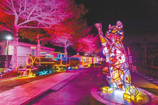 农历虎年将至，集集乡土灯会就以石虎为主题。（集集镇公所提供／廖志晃南投传真）