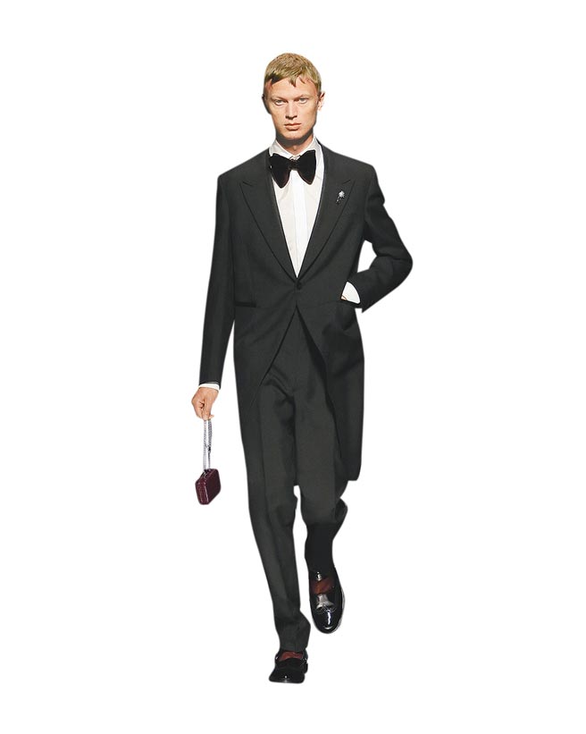 经典又摩登，可以说是Fendi这季男装的主要轮廓。（Fendi提供）