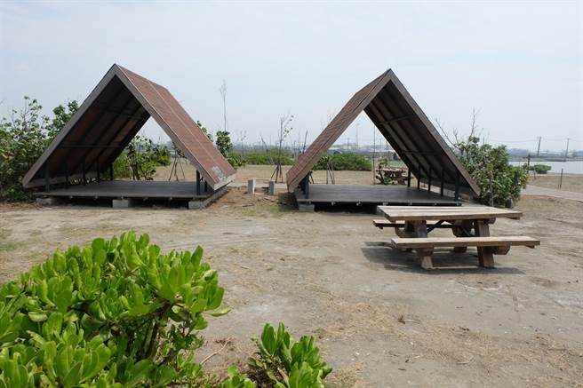 云林县口湖乡「海口故事园区」，打造云林海线最美露营区。（张朝欣摄）