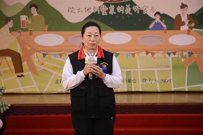 花莲县长徐榛蔚说，透过食农博览会，集结国内外推广食农教育与理念。（王志伟摄）