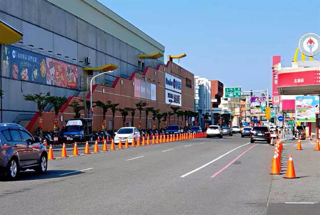 因應雲林縣北港朝天宮新春車流，北港警方規畫疏導路線。（北港警分局提供／張朝欣雲林傳真）