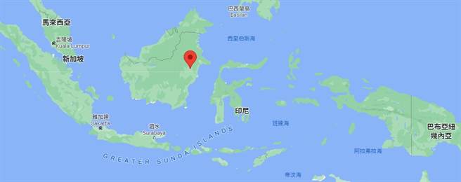 印尼新都都「努山塔拉」的預定地點，選在婆羅州東部，位在印尼的領土中心區。（圖／Google Map）