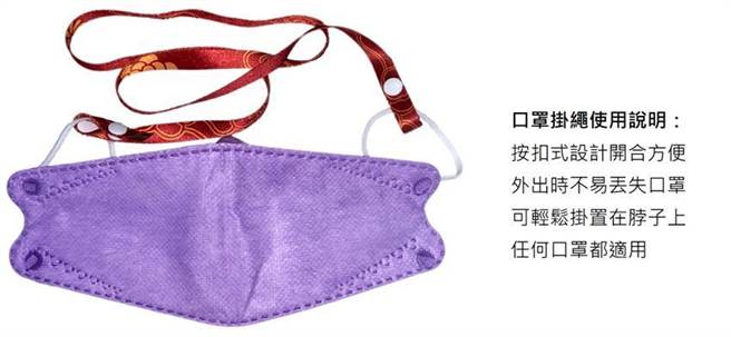 渣打银行发财水附上的瓶口吊绳可变身为口罩绳。（图／业者提供）
