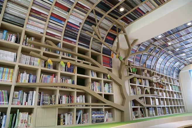 嘉义县新港国中社区共读站。（教育部提供／林志成台北传真）