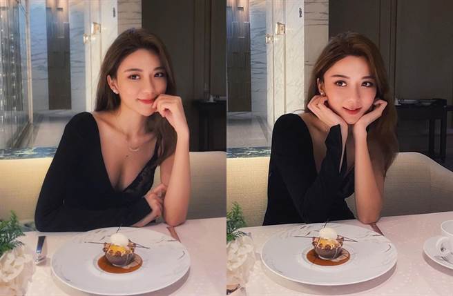 陈圣瑜一边露出内衣的服装风格意外掀起讨论。（图／翻摄自yvette.cc IG）