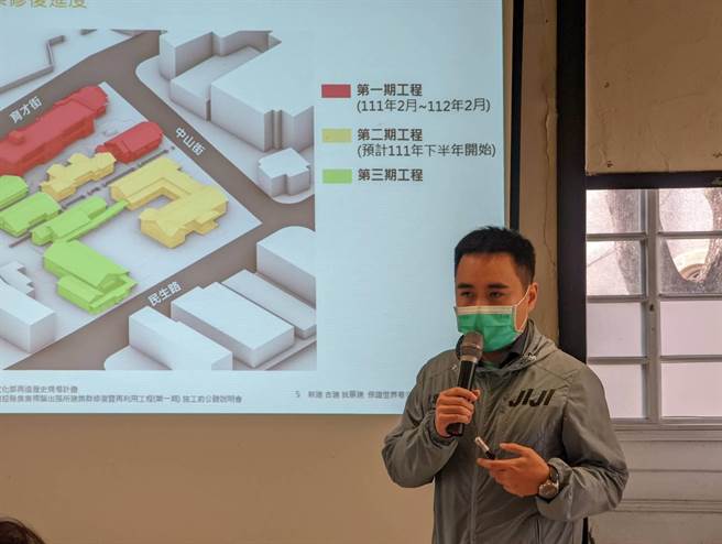 集集镇长陈纪衡积极向中央争取经费，终于将在今年动工修復，预计在2022年底完成修缮作业，陈纪衡表示，希望能如期如质完工，让樟脑出张所风华再现。(公所提供／吴建辉南投传真)