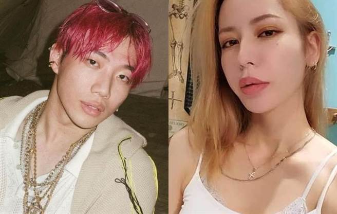 Keanna认曾跟ØZI有过关系。（图／IG@ØZI、Keanna）
