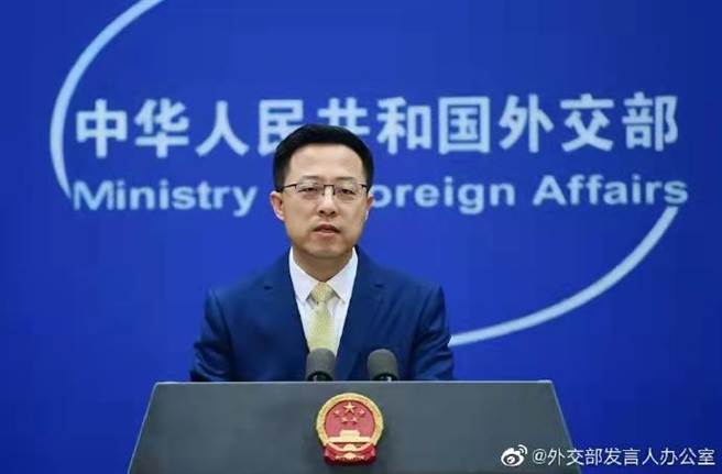 大陆外交部发言人赵立坚。（中国外交部发言人室官方微博）