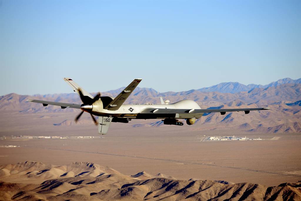 美国公开2021年8月29日在喀布尔发动无人机空袭的画面，当时美军误击无辜目标，导致10名阿富汗平民不幸身亡。图为美军MQ-9无人机。（图／DVIDS）(photo:ChinaTimes)