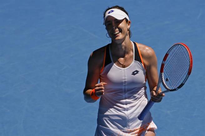 法國女將柯內特（Alize Cornet）。（美聯社）