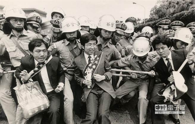 民进党要求国会全面改选「六一二」行动。（中时摄影组摄）