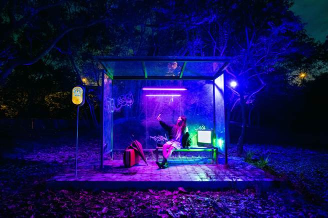 廖音乔作品《异站》。（高巿府文化局提供）