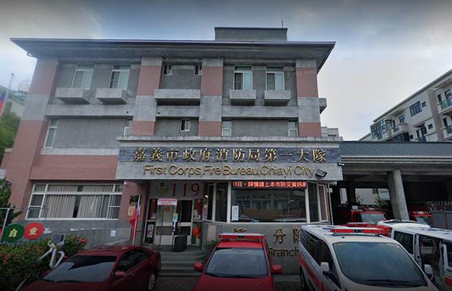 学测首日，嘉义一处考场传出考生坠楼事件，嘉义市消防局获报已紧急出动救援。（翻摄自Google Maps）