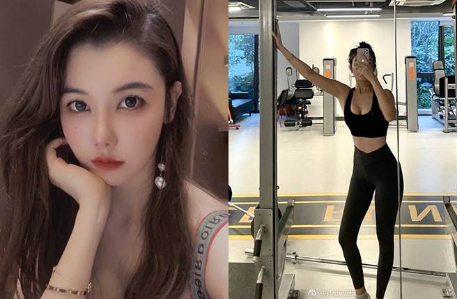 沐拉拉拉外型亮丽、身材惹火。(图／撷取自沐拉拉拉微博)
