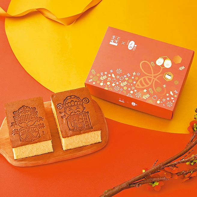 Yahoo奇摩購物中心的愛不囉唆 x 一之鄉 財福雙盈蛋糕禮盒，原價735元，特價490元。（Yahoo奇摩購物中心提供）