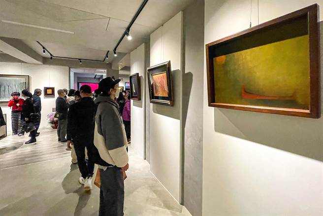 王攀元紀念館展出王攀元多幅的經典畫作。（李忠一攝）
