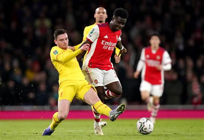 兵工厂于英格兰联赛杯4强第二回合输给了利物浦0:2（图片来源︰达志影像）