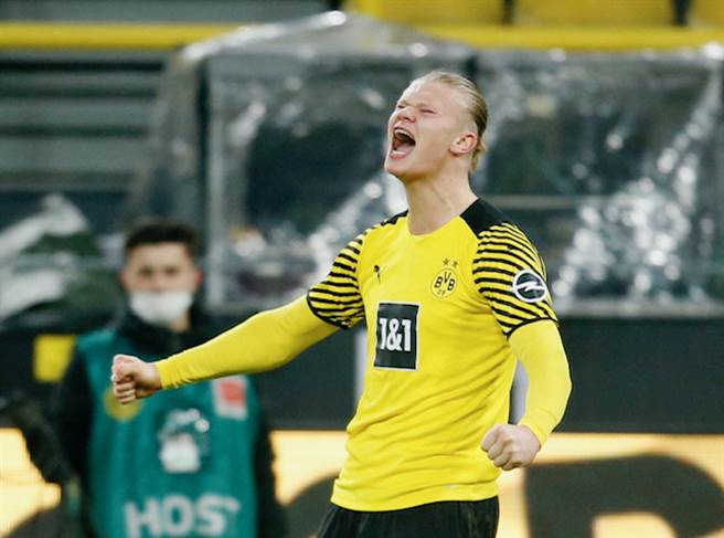 哈兰德 本赛季已进15球排名射手榜第3位（图片来源︰达志影像）