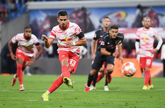 RB莱比锡 葡萄牙前锋 安德烈·席尔瓦 本赛季已进了8球（图片来源︰达志影像）