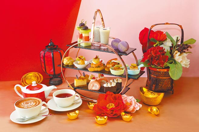 澎湖福朋喜来登酒店的蓝洞餐厅推出2022新春下午茶。（澎湖福朋喜来登酒店提供）