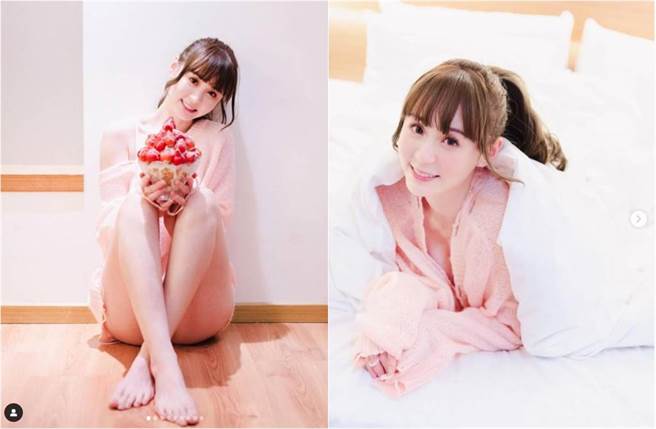 短今放送下衣失踪照，神秘地带快曝光，辣照让网友眼睛大吃冰淇淋。（图／取材自短今Instagram）