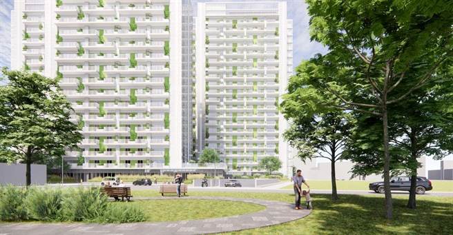 新竹市首座社会住它「中雅安居」面积0.9公顷，计有640户，预计今年9月动工、2026年完工。（新竹市政府提供示意图／陈育贤新竹传真）