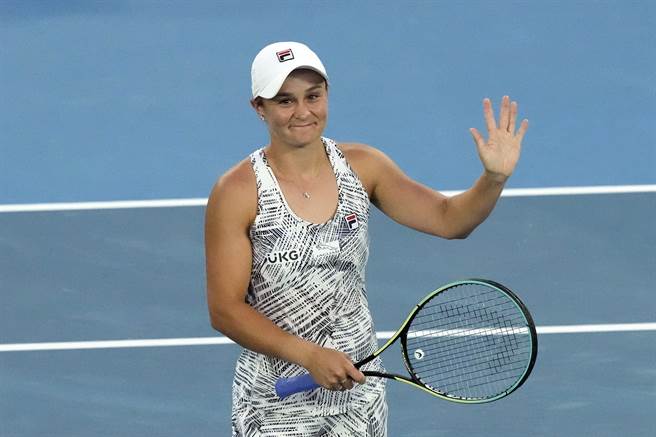 巴蒂晉級到2022澳網女單8強。（美聯社）