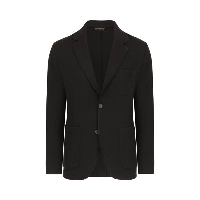 Stefano Ricci 兩粒扣解構式針織西裝，20萬4000元。（Stefano Ricci提供）