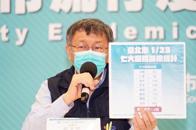 台北市长柯文哲。（台北市政府提供／张立勋台北传真）