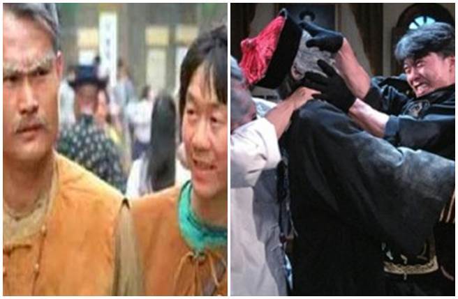 钱小豪与林正英、许冠英演出电影《殭尸先生》走红。（微博）