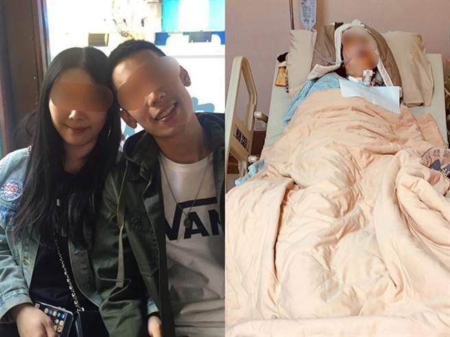 香港女子去年9月在台中1间妇产科生产，术后因子宫收缩不良大出血，转院后紧急输血1万毫升，拆除子宫后保命，但最后因「缺氧性脑病变」成植物人。（翻摄自脸书「爆料公社」）