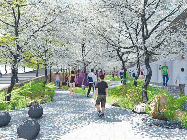 台南市白河区关子岭水火同源景区，在这次空间改造上，将延伸游客行进路线。图为规画愿景图。（台南市政府提供／张毓翎台南传真）