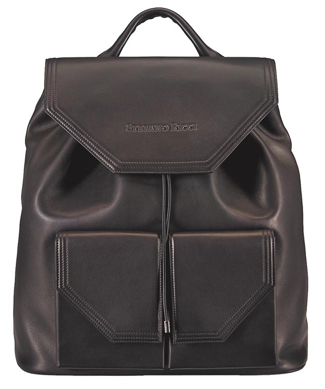 Stefano Ricci手工小牛皮雙肩包，12萬9000元。（Stefano Ricci提供）