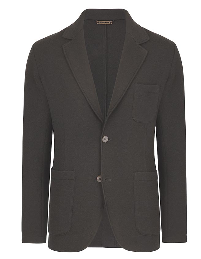 Stefano Ricci兩粒扣解構式針織西裝，20萬4000元。（Stefano Ricci提供）