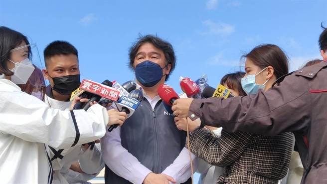 前进指挥所指挥官王必胜直呼，这个园区当然想做到清零，但整个台湾社区来讲可能还是会有零星个案出现。（陈梦茹摄）