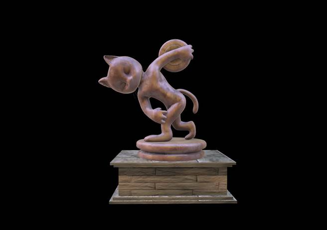 《Step into Cat Art 走进喵次元》猫・美术馆线上展的参观者在浏览展厅中的画作同时，也能直接进入VIVE BYTES NFT交易市集。（宏达电提供）