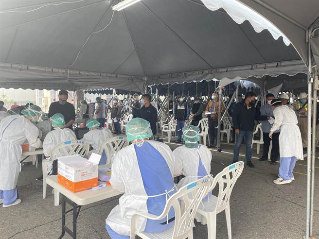 港區從業人員篩檢情形。（港務公司提供／洪靖宜高雄傳真）