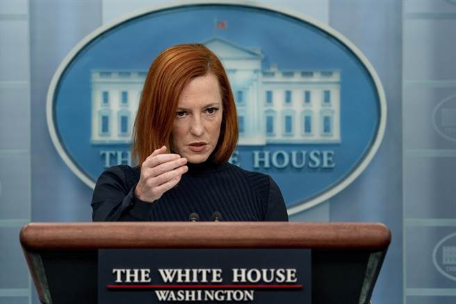 美股盘中跌逾千点，白宫发言人莎琪（Jen Psaki）称拜登不会将股市作为判断经济情势的手段，引起美国网友热议。（图／美联社）