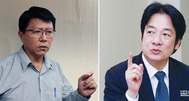 国民党台南市议员谢龙介(左)、副总统赖清德(右)。(图/合成图，中时资料照)
